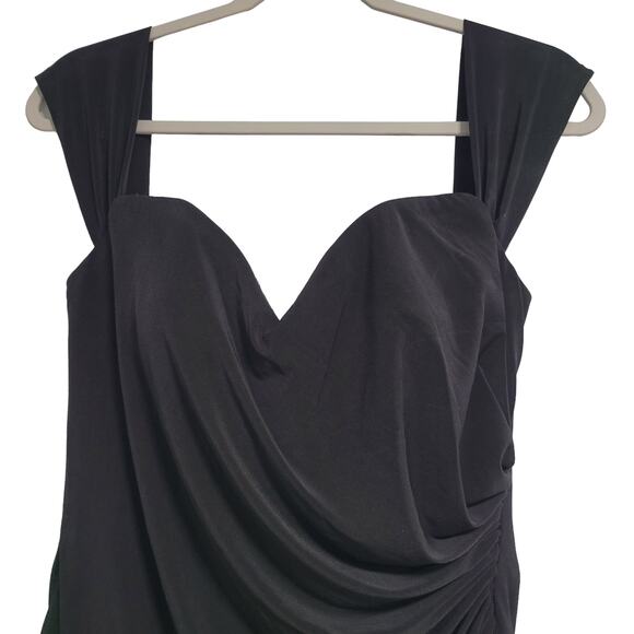 NWT La Femme Black Homecoming Off the Shoulder Mini Dress SIze 12 - Picture 3 of 10